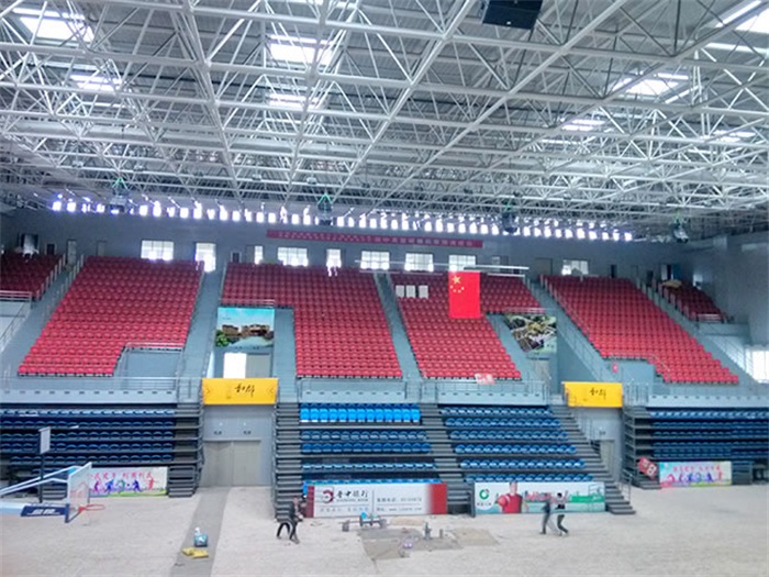 马鞍山电厂体育馆网架加工